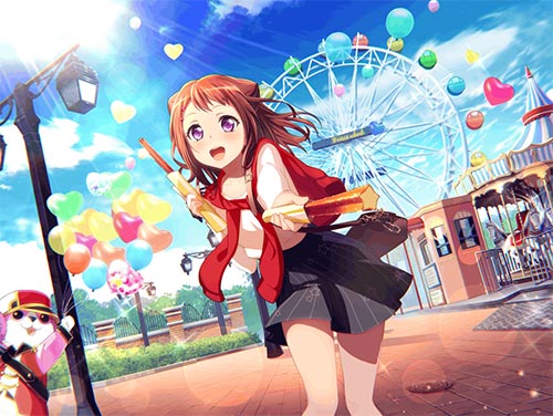 バンドリ！ガルパ】[みんなで遊園地！]戸山香澄のスキルとイラスト