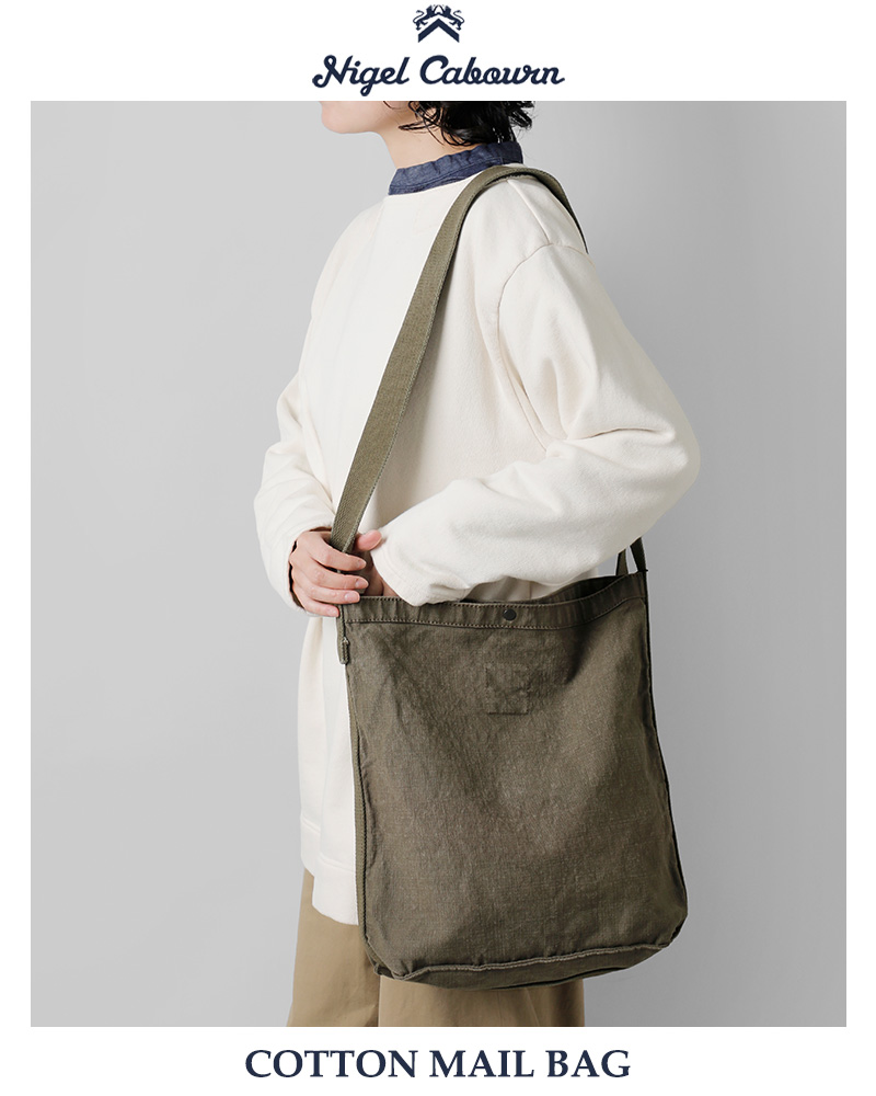 NIGEL CABOURN ナイジェルケーボン コットン メール バッグ 8049-00