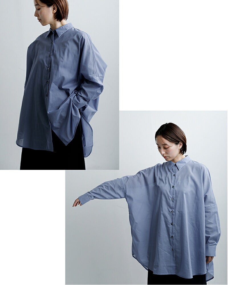 mizuiro ind ミズイロインド シアー ワイド シャツ 1-230162