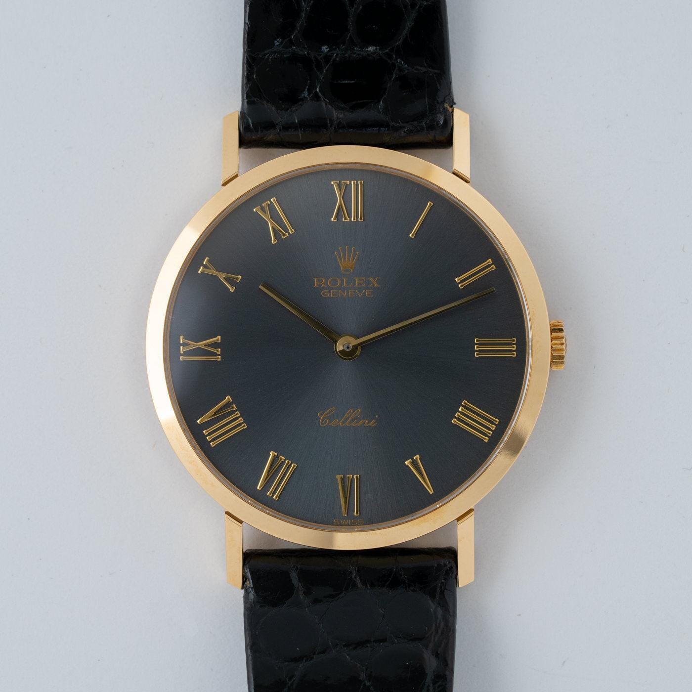 ロレックス チェリーニ 4112 グレーダイアル 19金無垢 YG / ROLEX