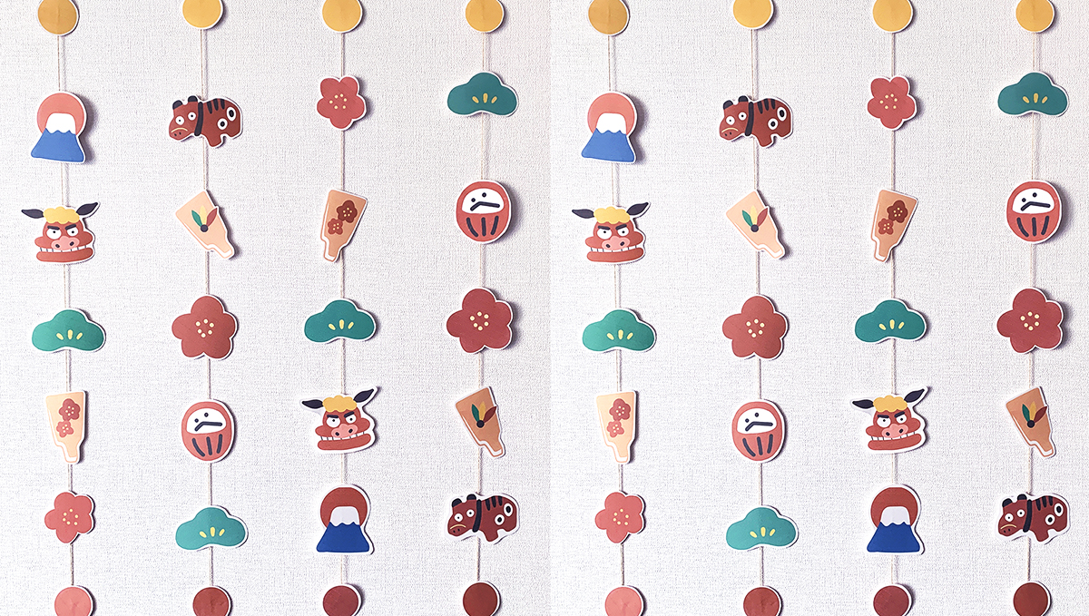 無料テンプレート】手作り正月｜吊るし飾りの無料テンプレート | ARCH DAYS