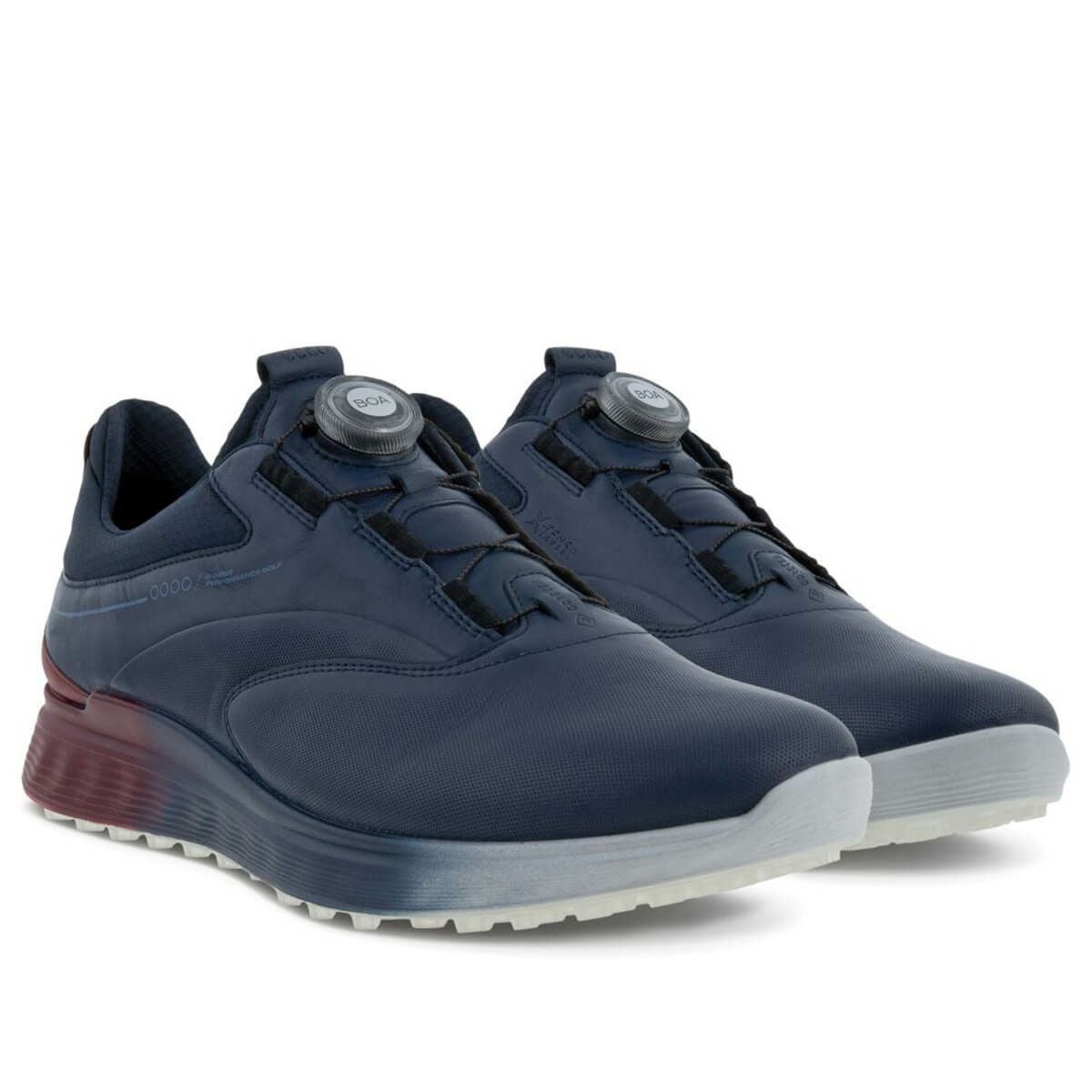 372番 美品ECCOゴルフシューズ 37 23.5cmスパイクレスゴアテックス