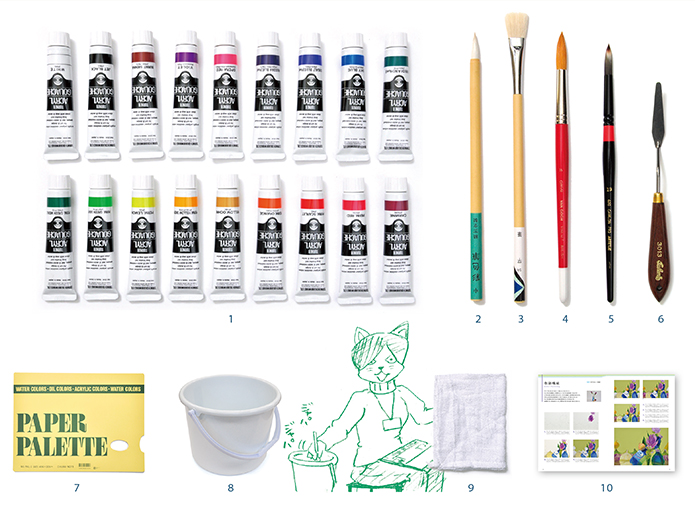 基本的な用具 | 芸大・美大受験予備校 | 河合塾美術研究所