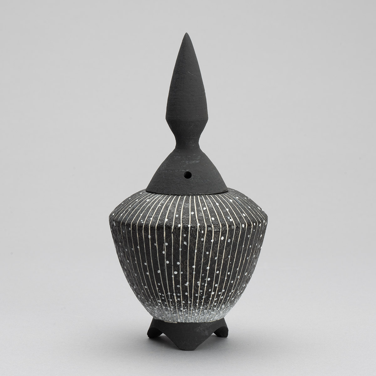 漆黒彩点描文香炉 | ARTerrace