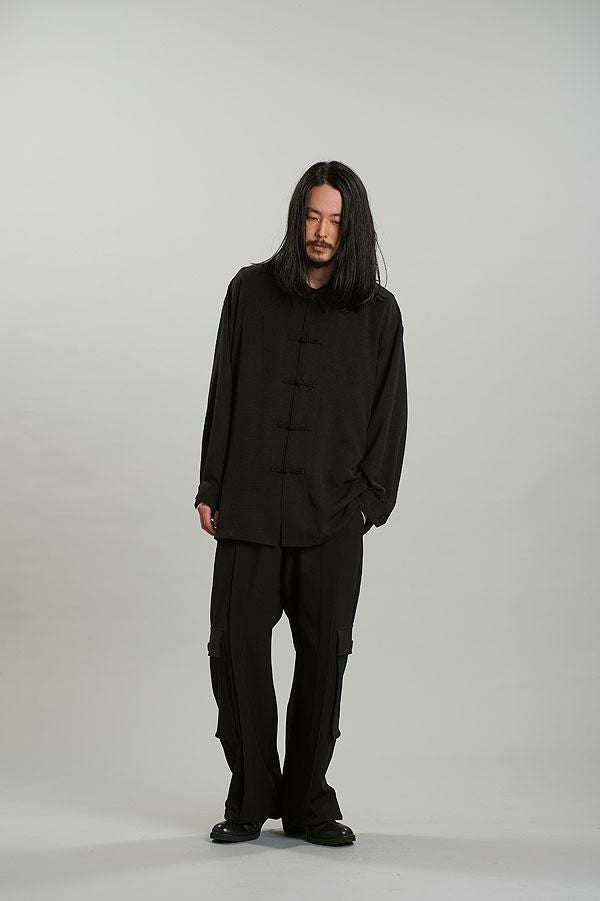 NO ID. BLACK ノーアイディー チャイナBIGシャツJKT