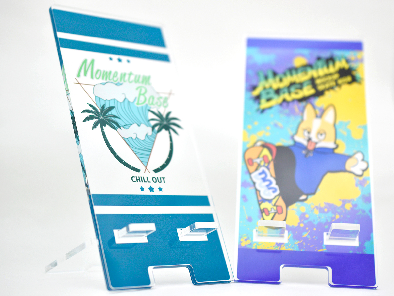 オリジナルアクリルスマホスタンド の作成・制作ならMomentumBase