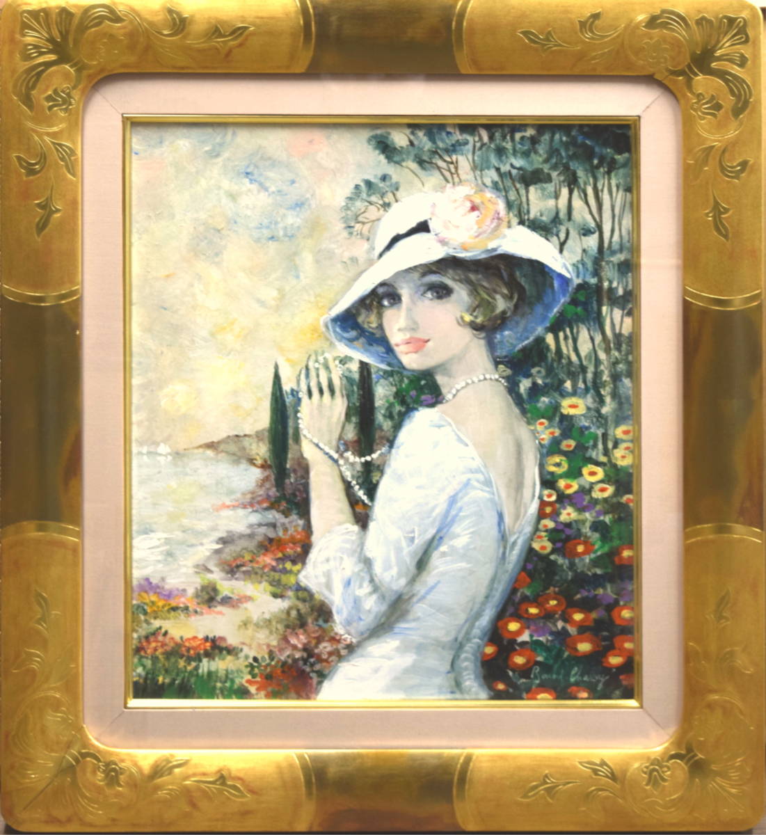 Yahoo!オークション - 「真作保証 油彩」の落札相場・落札価格