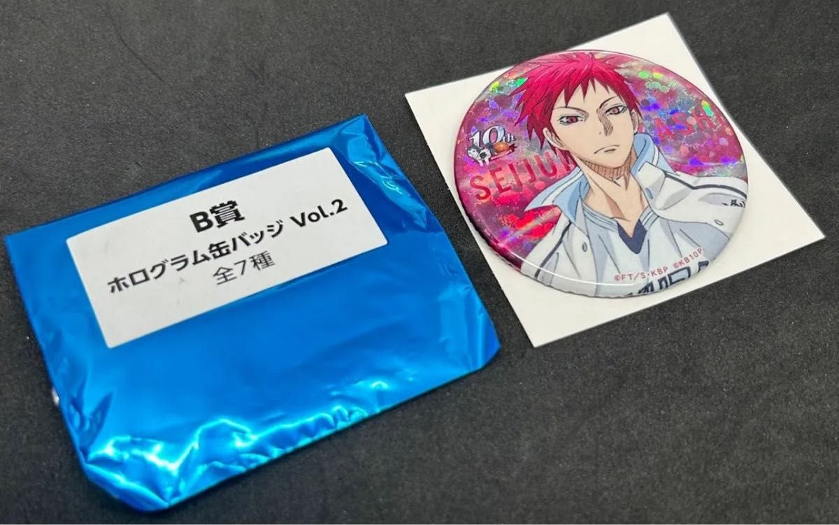 黒子のバスケ 黒バス 赤司征十郎 10th ホログラム缶バッジ｜Yahoo