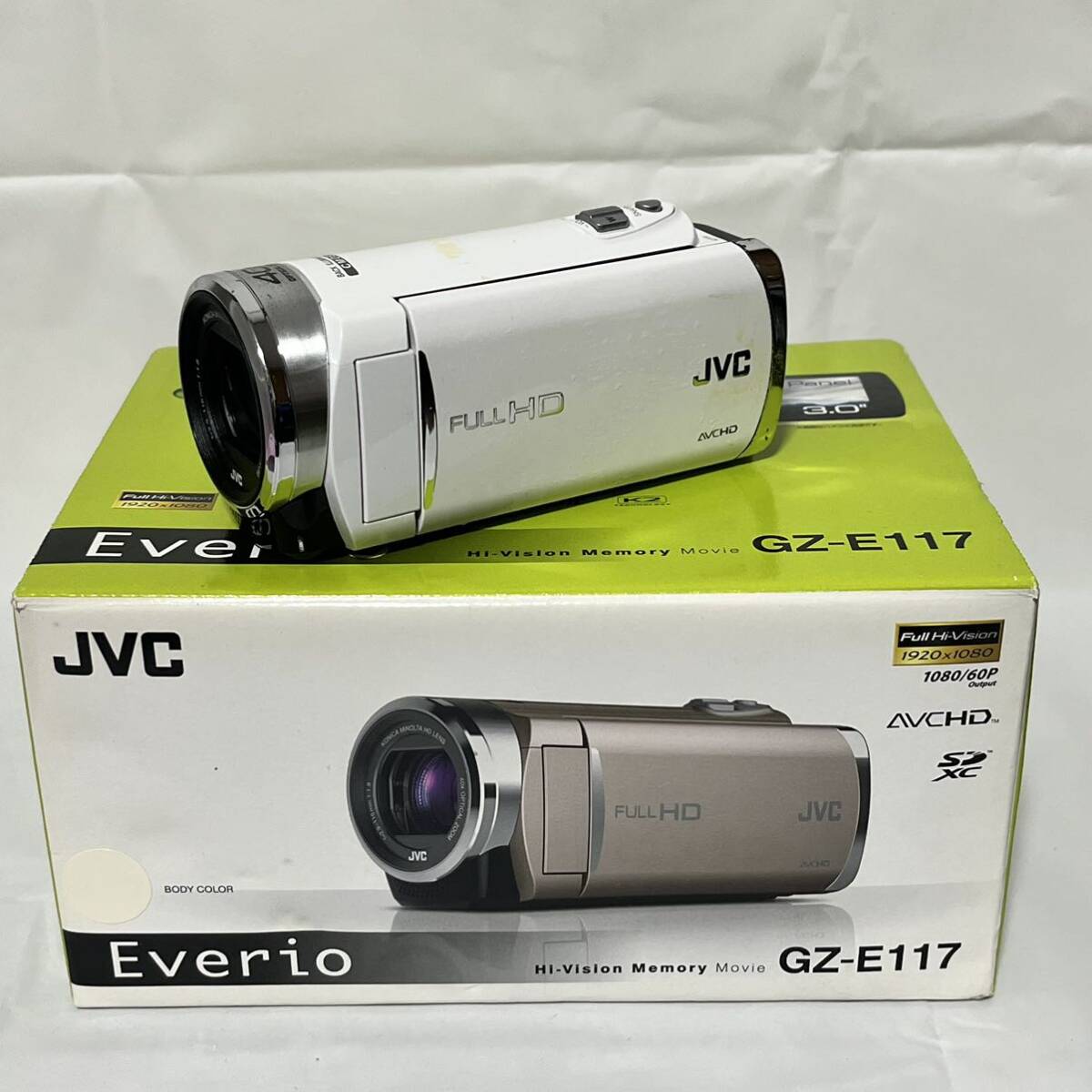 JVC JVC Everio エブリオ デジタルビデオカメラ GZ-E117 ホワイト