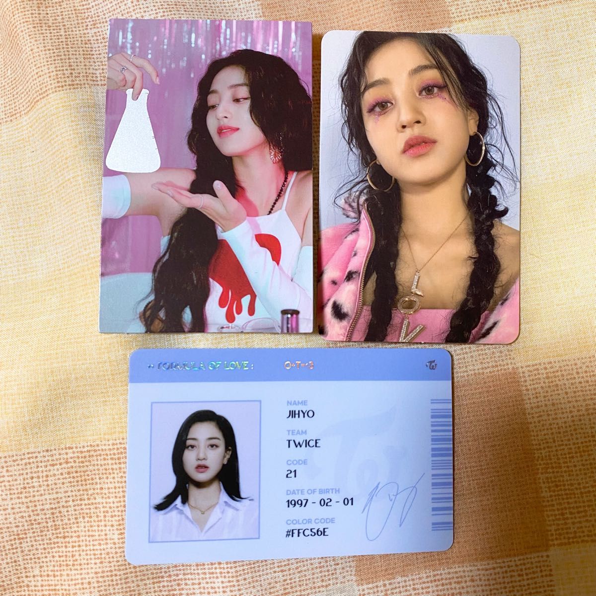 TWICE formula of love ジヒョ トレカ6種＋IDカード｜Yahoo!フリマ（旧