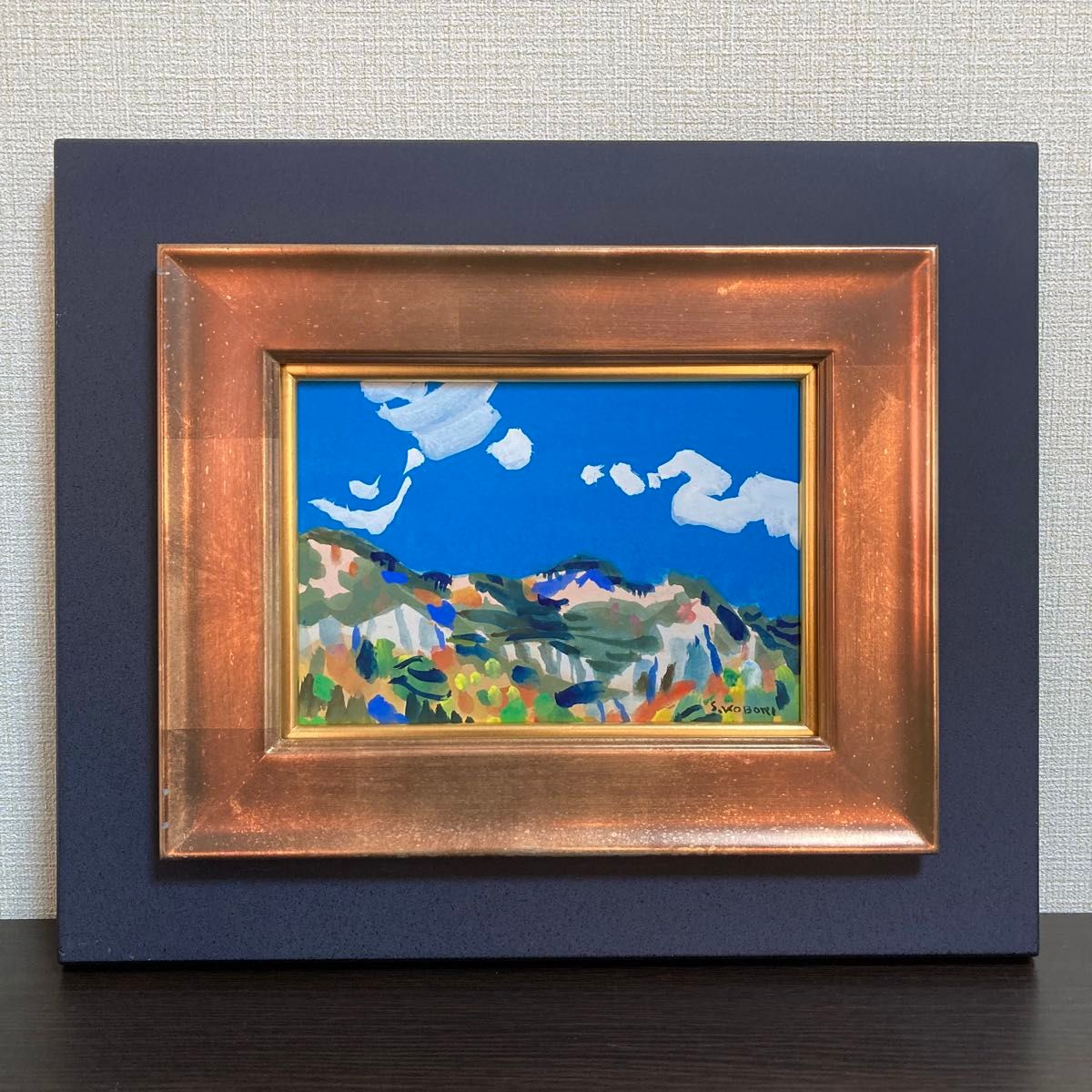 水彩画 風景画「里山は実りの秋」 真作｜Yahoo!フリマ（旧PayPayフリマ）