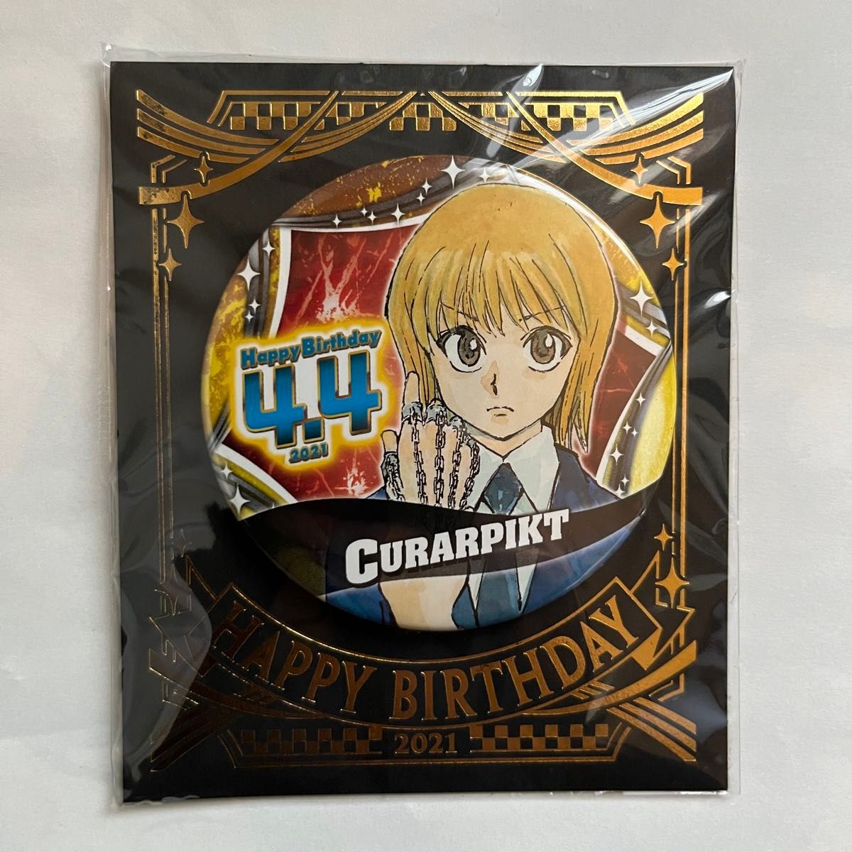 HUNTER×HUNTER レオリオ バースデイ缶バッジ 2021 JUMP SHOP Leorio