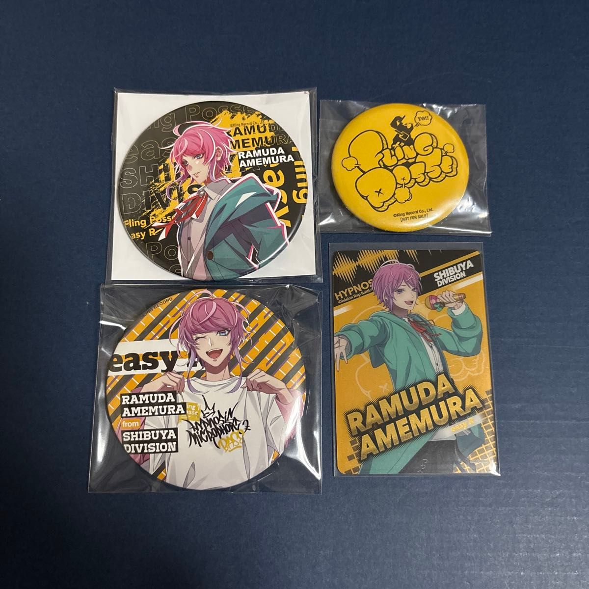 ヒプムビ展 ヒプマイ 白膠木簓 リーダーズ 缶バッジ ヒプノシスマイク