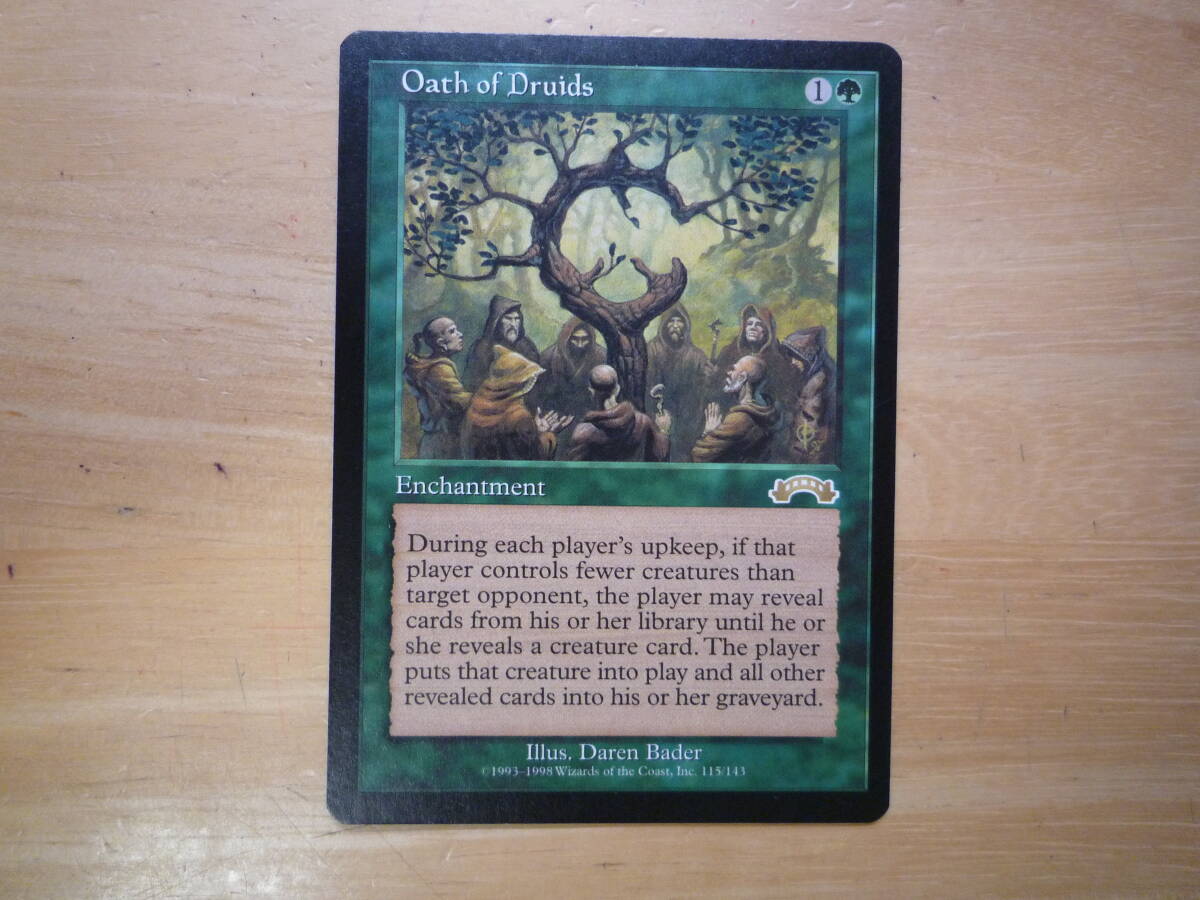 MTG ドルイドの誓い OathofDruids 英語版 EXO 3枚 ドルイドの誓い/Oath