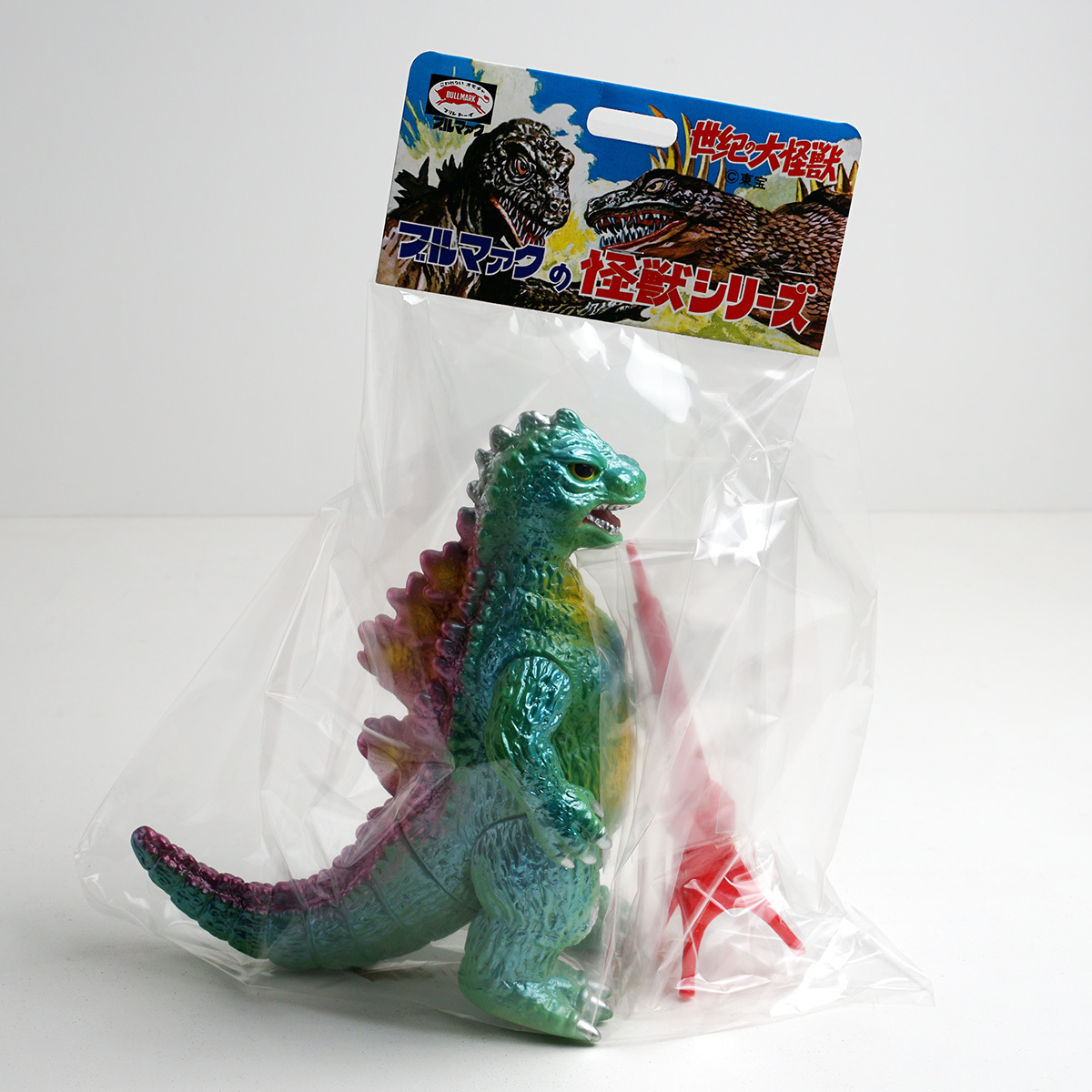 ブルマァクの怪獣シリーズ ゴジラ50タワー付き（ピンク+メタリック