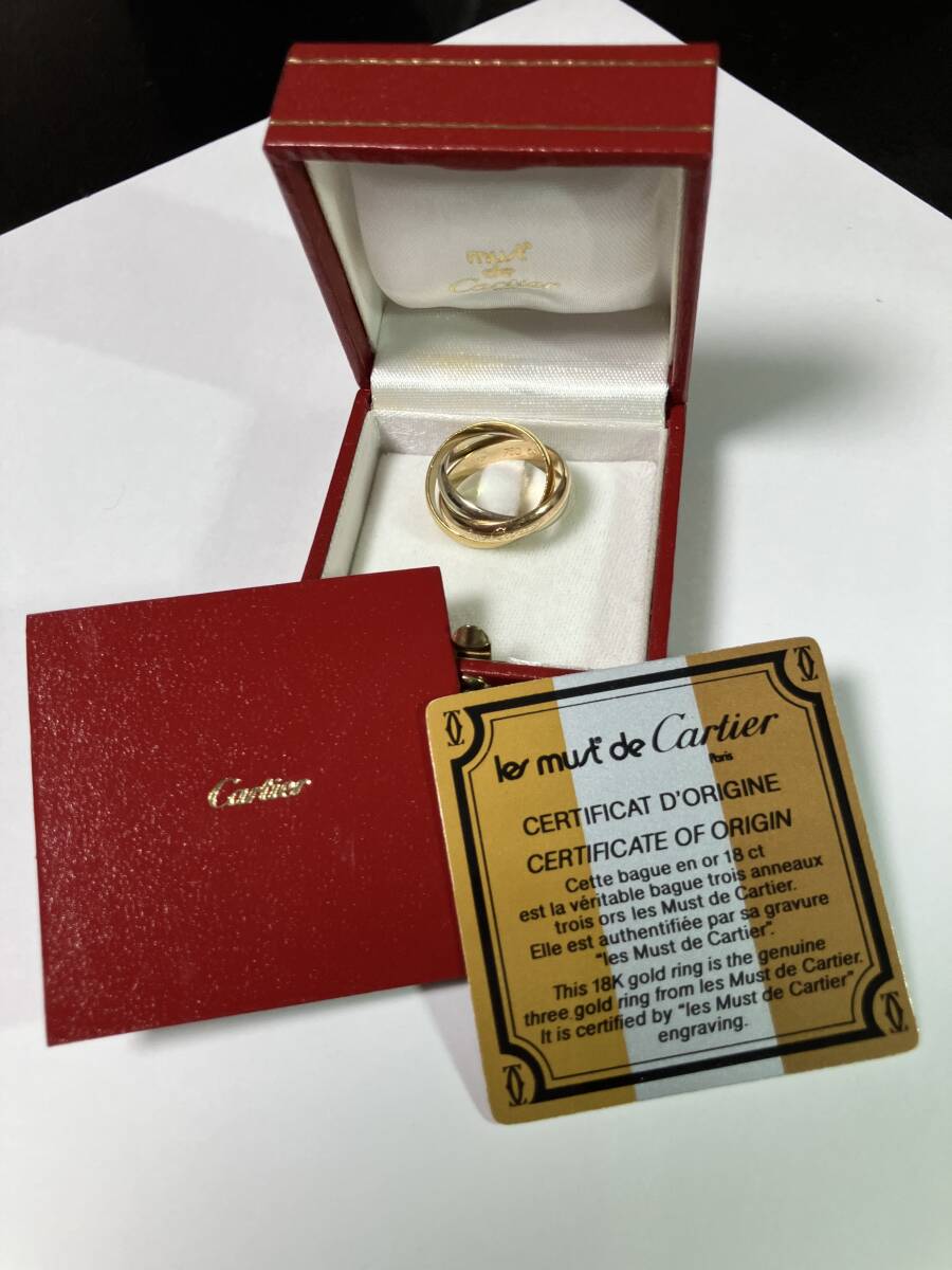 Yahoo!オークション -「カルティエ トリニティリング 50」の落札相場