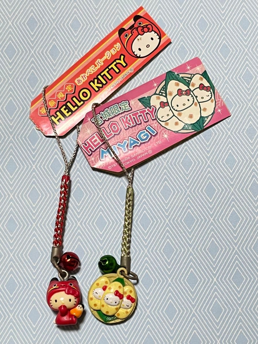 ハローキティ ご当地キティ 根付 ストラップ 愛知限定 ひつまぶし