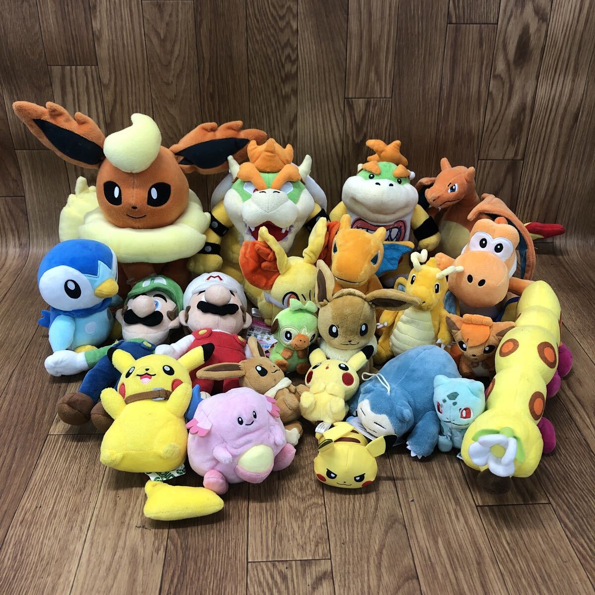 Yahoo!オークション -「マリオ ルイージ ピカチュウ」(ぬいぐるみ) の