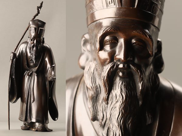 Yahoo!オークション -「寿老人 置物」(銅製) (金属工芸)の落札相場