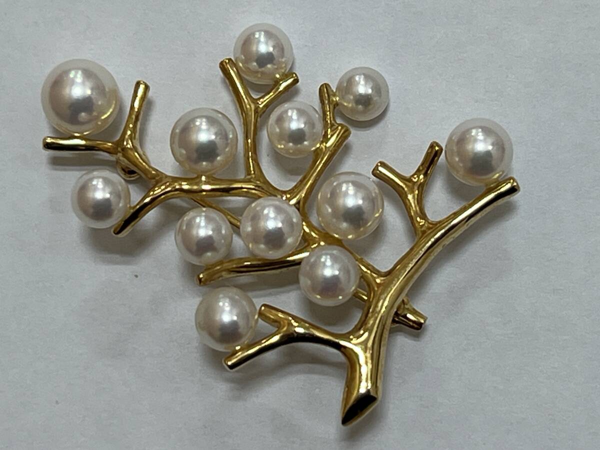 Yahoo!オークション -「mikimoto ブローチ 幸福の木」(ミキモト