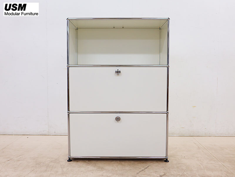 Yahoo!オークション -「usmハラー キャビネット3段 ピュアホワイト」の