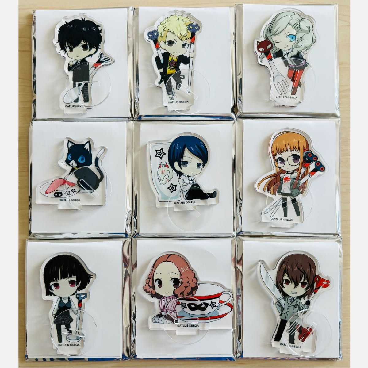 ペルソナ5 ラバーストラップ 全9種セット 主人公 ジョーカー 明智吾郎
