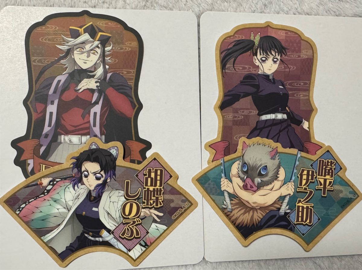 鬼滅の刃 ポストカードコレクション 童磨 胡蝶しのぶ 栗花落カナヲ 嘴