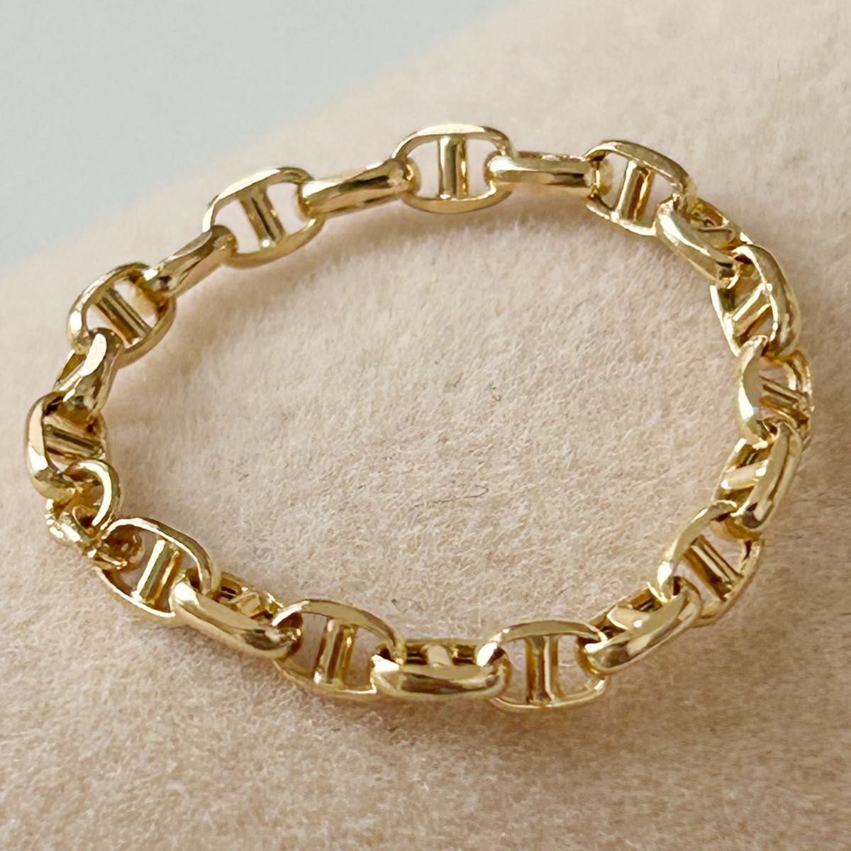 早いもの勝ち 新品 日本製 高品質 18金 リング 15号 つけっぱなし