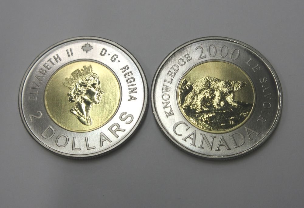 Yahoo!オークション -「カナダ 2ドル」(硬貨) (貨幣)の落札相場・落札価格