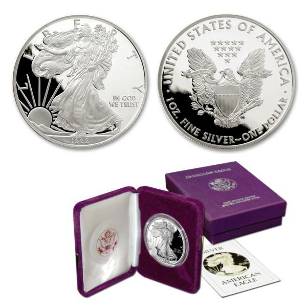 Yahoo!オークション -「イーグル銀貨 プルーフ」の落札相場・落札価格