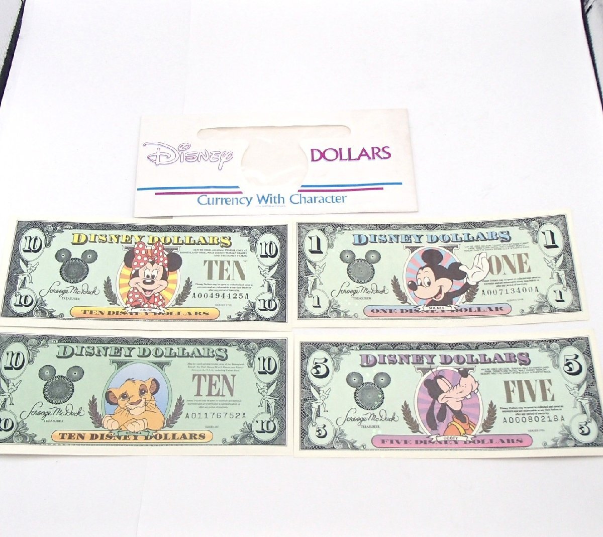 Yahoo!オークション -「5ドル 紙幣」(ディズニー) の落札相場・落札価格