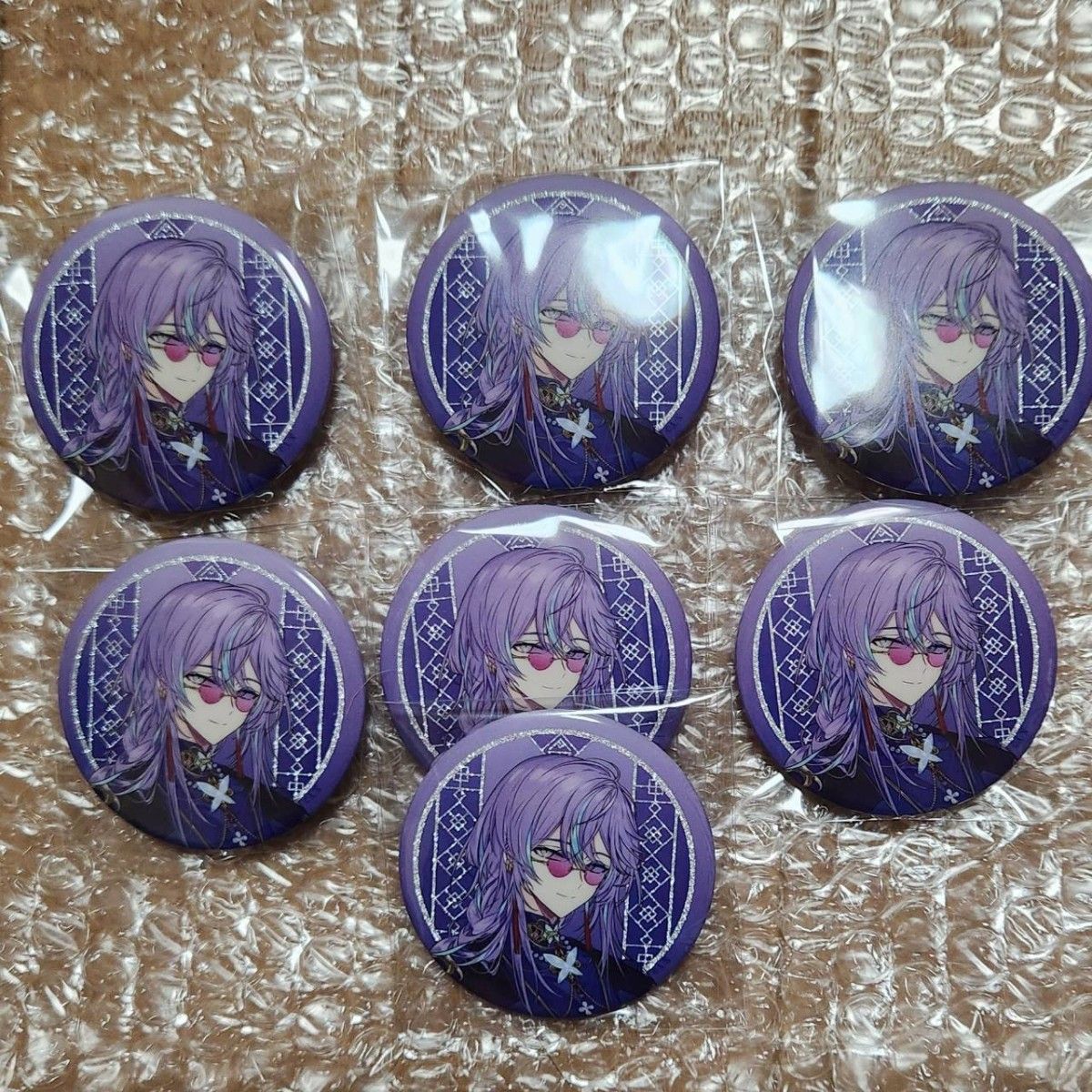 叢雲カゲツ グリッター缶バッジ にじさんじ 2周年 二周年 ヒーロー