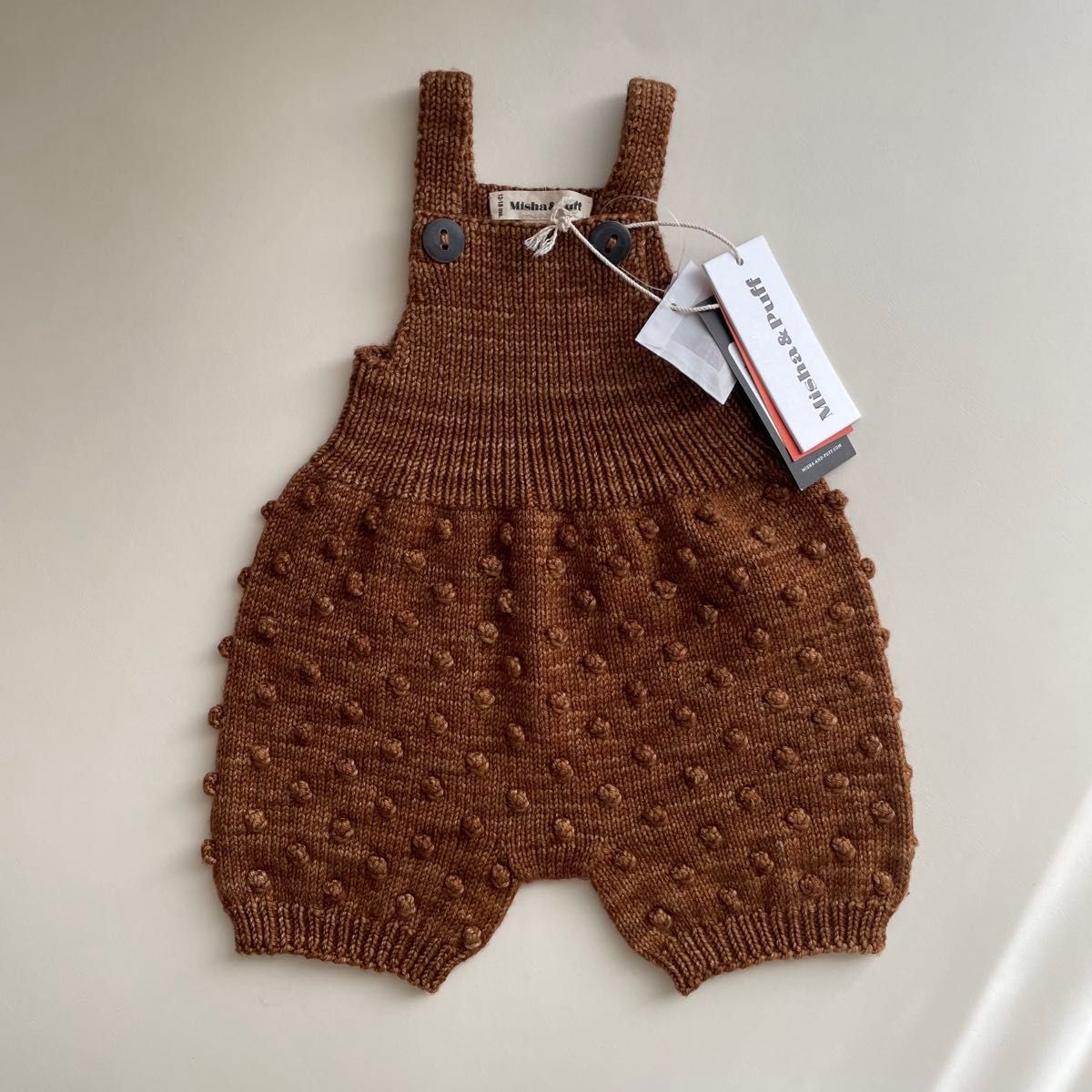 Misha&Puff 24AW 〉Nova Quilt Romper ”ニットロンパース”- Fig 新品未