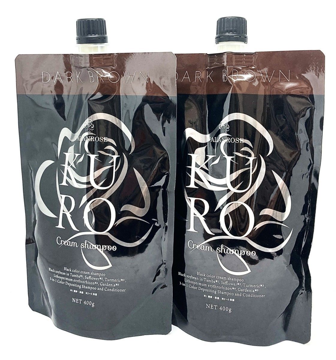 新品未使用 バランローズ KUROクリームシャンプー ダークブラウン×1個