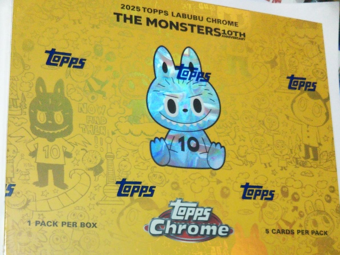 2025 TOPPS LABUBU CHROME THE MONSTERS 10TH ANNIVERSARY BOX｜Yahoo