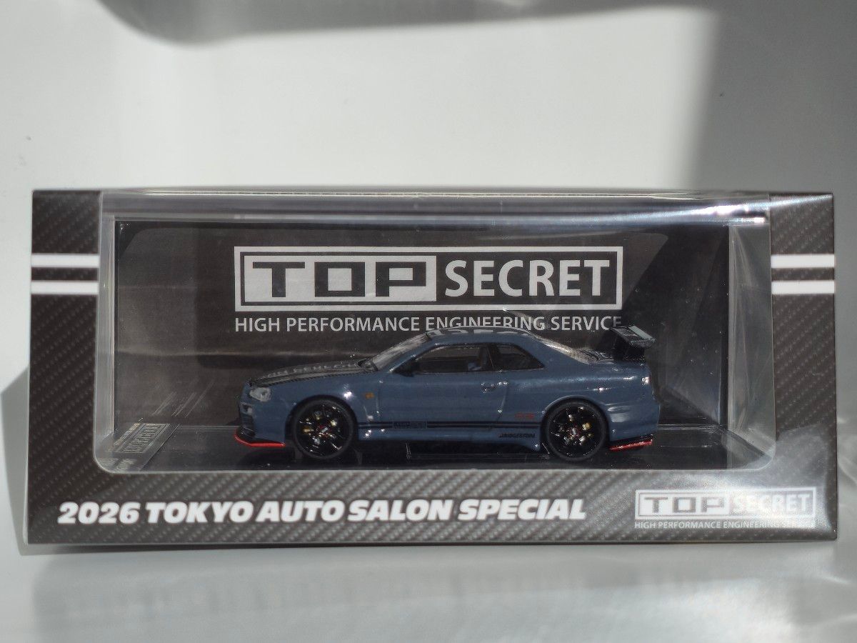 TOP SECRET GT-R R34 ミニカー 999個限定 東京オートサロン2026 トップ