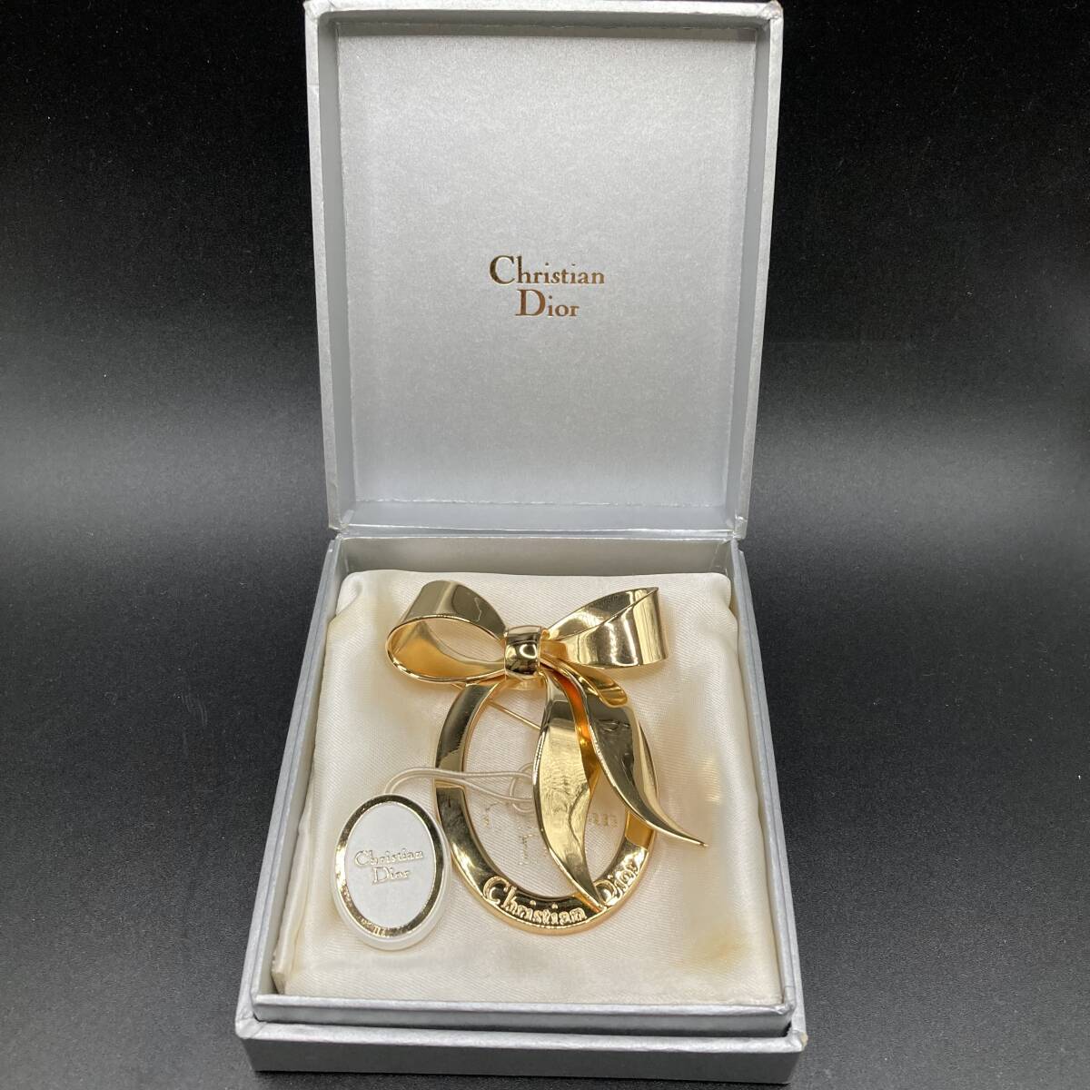 Yahoo!オークション -「リボンブローチ」(クリスチャン・ディオール