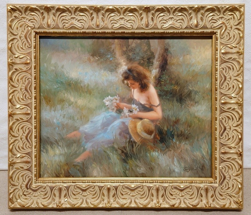 Yahoo!オークション - 「真作保証 油彩」の落札相場・落札価格