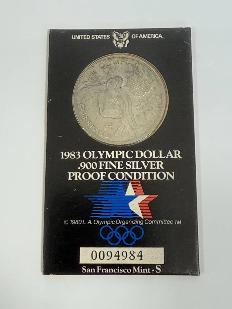 Yahoo!オークション -「ロサンゼルスオリンピック1ドルプルーフ銀貨