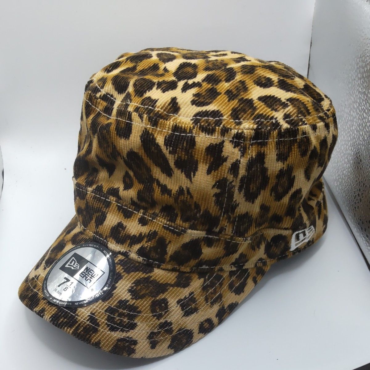 希少】値下げ可能 6crayon キャップ ピルボックス ヒョウ柄 レオパード