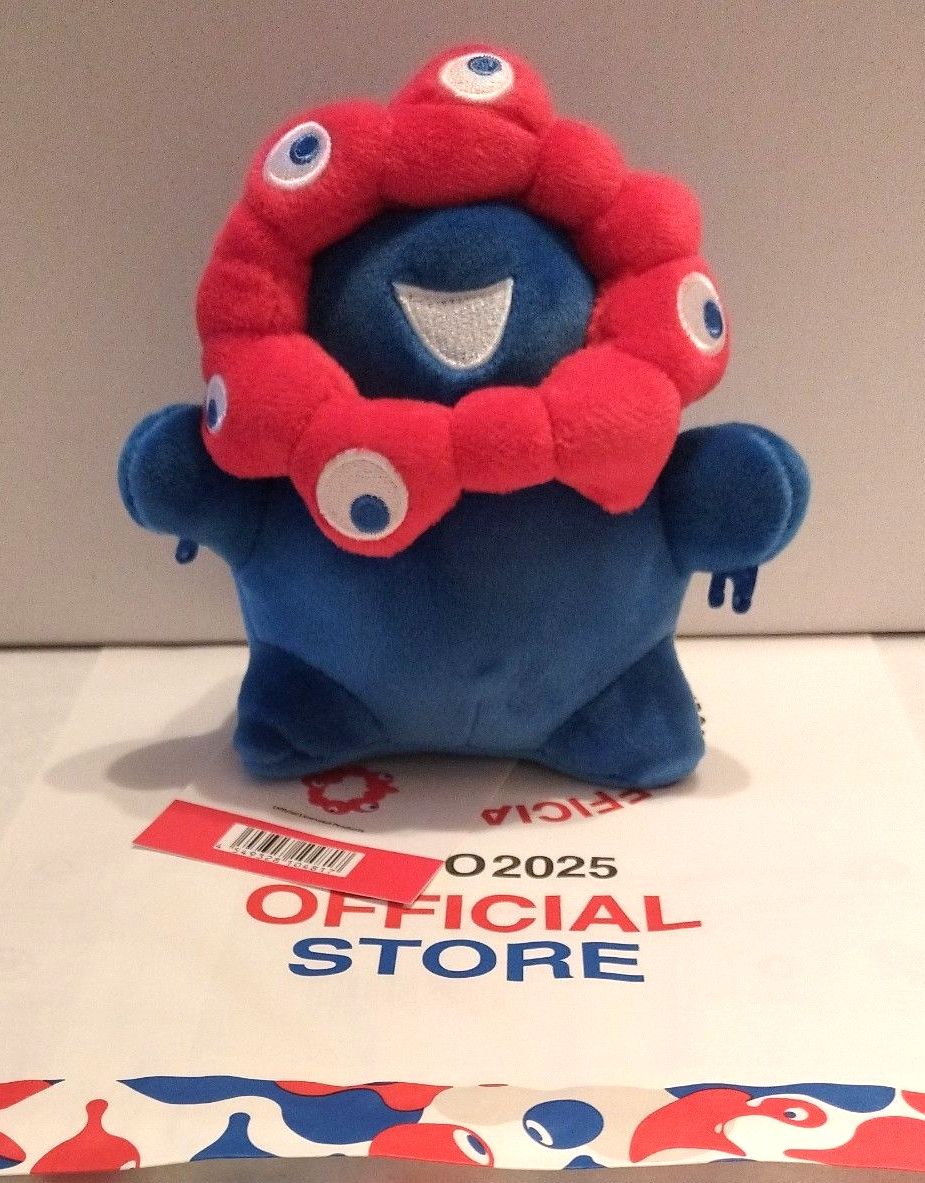 新品】ミャクミャク ピコピコ棒 にぎにぎ人形 押し笛 鳴き笛入り