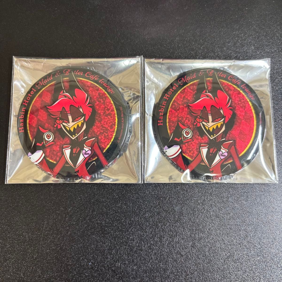 アニメイトカフェ ハズビンホテル スクエア缶ケース チームV