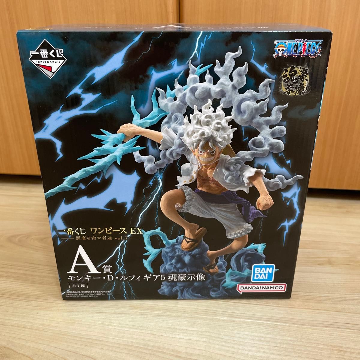 新品 ワンピース 一番くじ モンキー D ルフィ ギア5 魂豪示像 A賞 悪魔