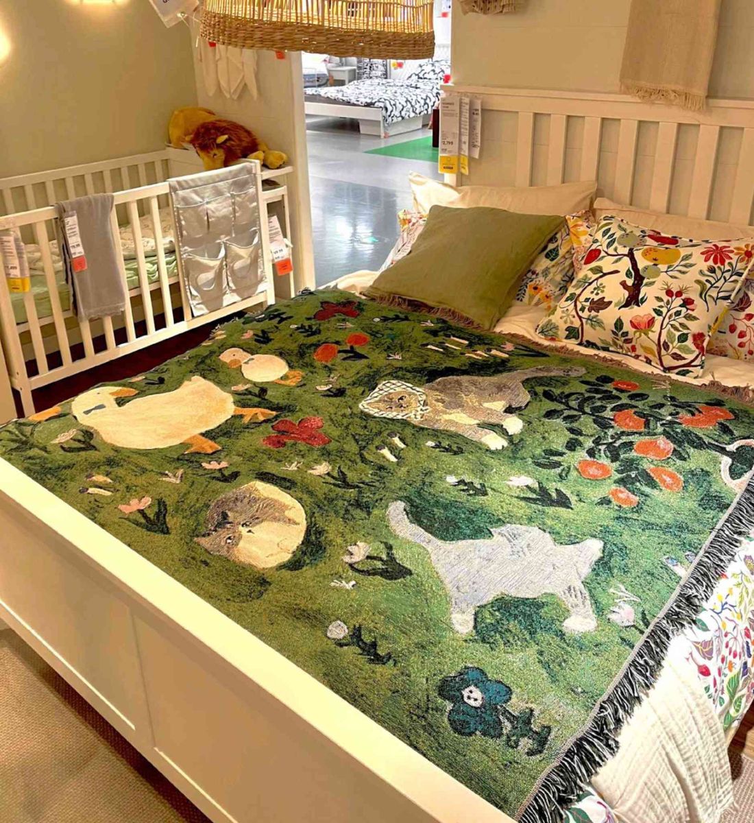 ジブリパーク限定 ジャガードマルチクロス 風の女神の息吹き 約93cm