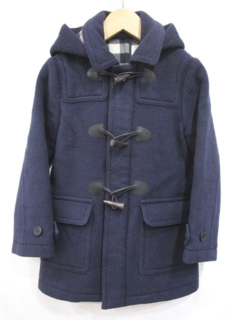 BURBERRY LONDON ダッフルコート 13 ウール100% ネイビー 中古・古着