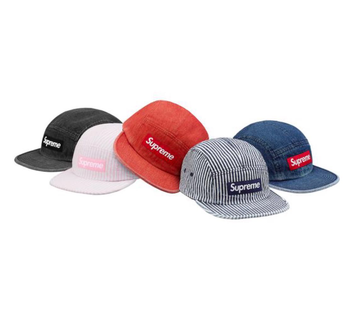 新品未使用 国内正規 18SS Supreme Denim Camp Cap Black シュプリーム