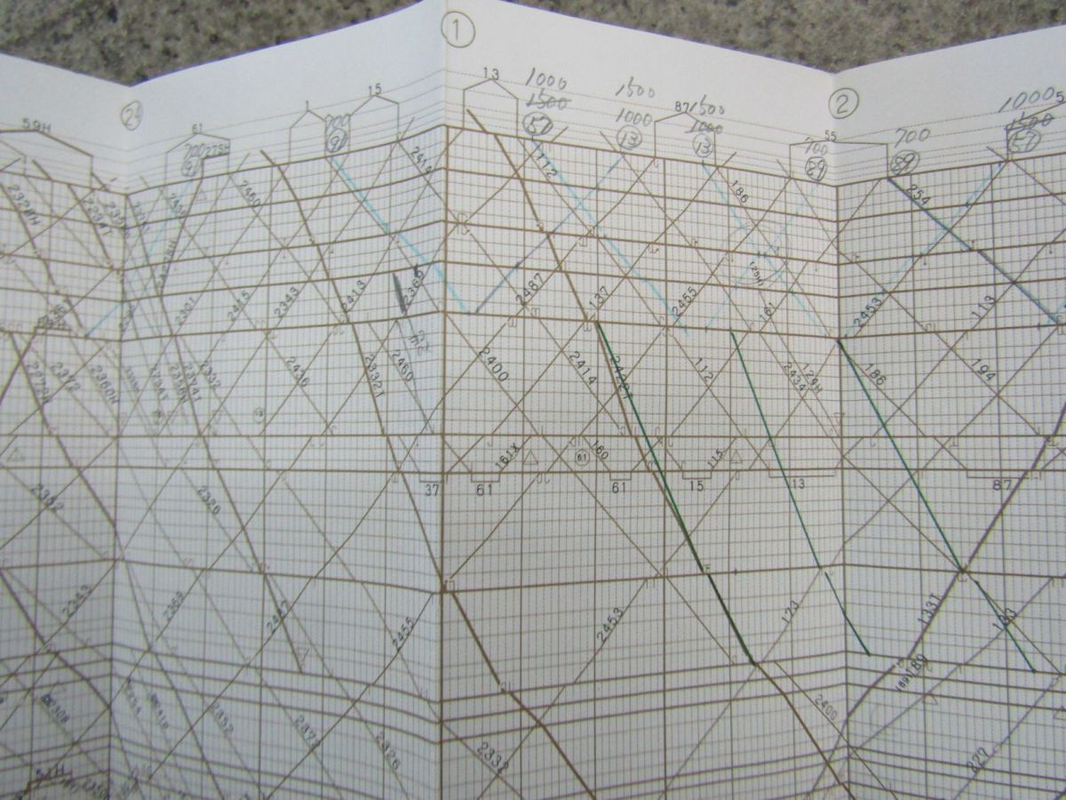 鉄道資料 東海道線 列車運行図表 平成5年12月 改正