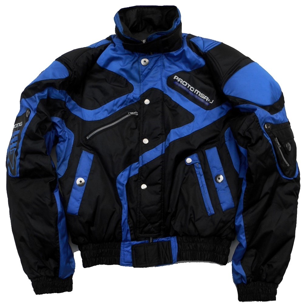 90s KISS RACING TEAM 中綿入り 防寒 ナイロン ライディングジャケット