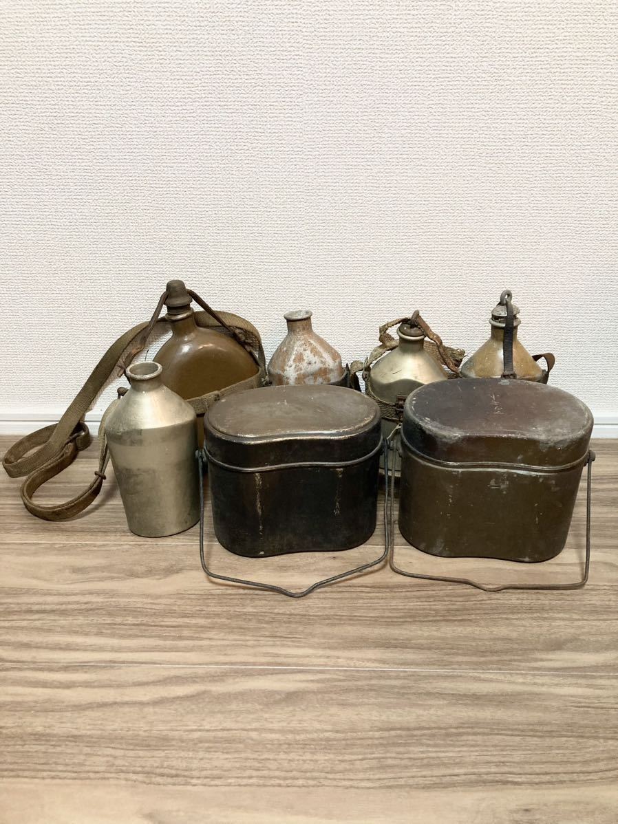 Yahoo!オークション - 旧日本軍 7点 まとめて水筒 軍隊 軍用 飯盒 陸軍