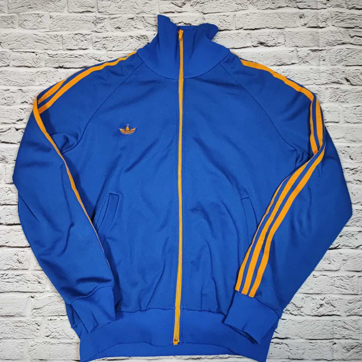 レアカラー adidas 西ドイツ製 ジャージ ブルー イエロー 70s 80s